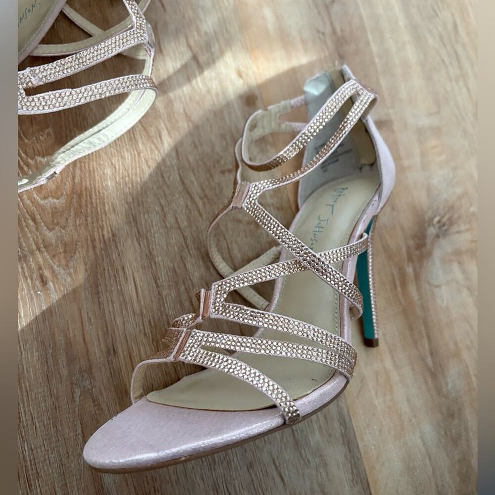 Betsy Johnson blush pink Aimee heel sandals - Picture 11 of 14
